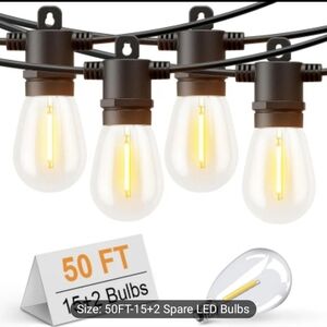 Outdoor String Lights with LED Bulbs